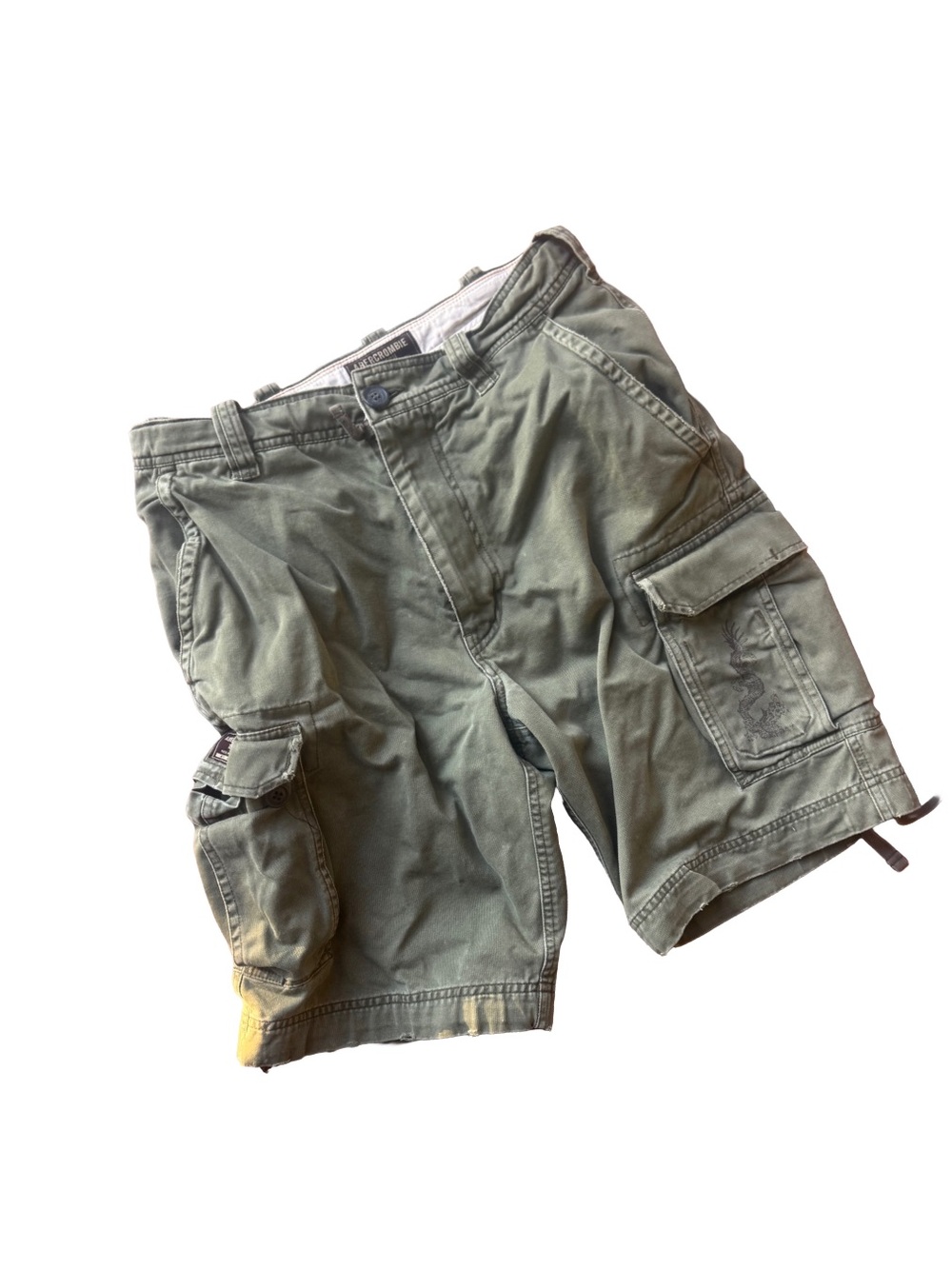 Abercrombie & Fitch Olive Green Cargo Shorts